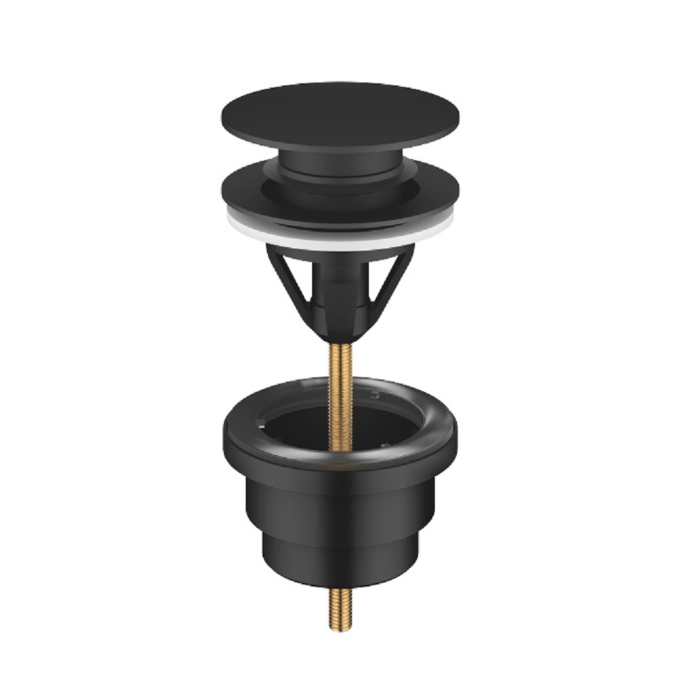 Bottenventil Dornbracht med Pop-up för Bräddavlopp Färg: Mattsvart