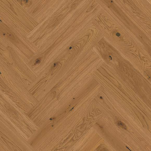 Fiskbensplank Boen Ek Honey Herringbone Live Natural HV-Olja