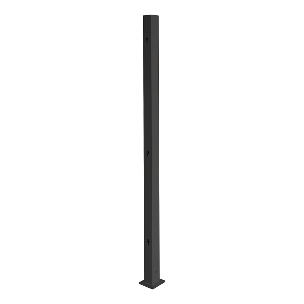 Aluminiumstolpe Skotte Garden Rand Sort