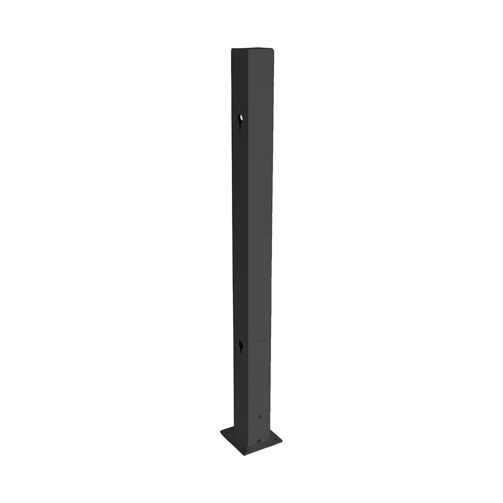 Aluminiumstolpe Skotte Garden Rand Sort