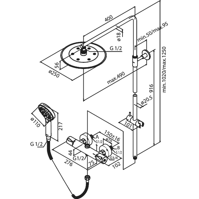 Takduschset Damixa Silhouet