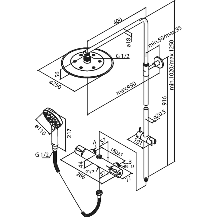 Takduschset Damixa Silhouet
