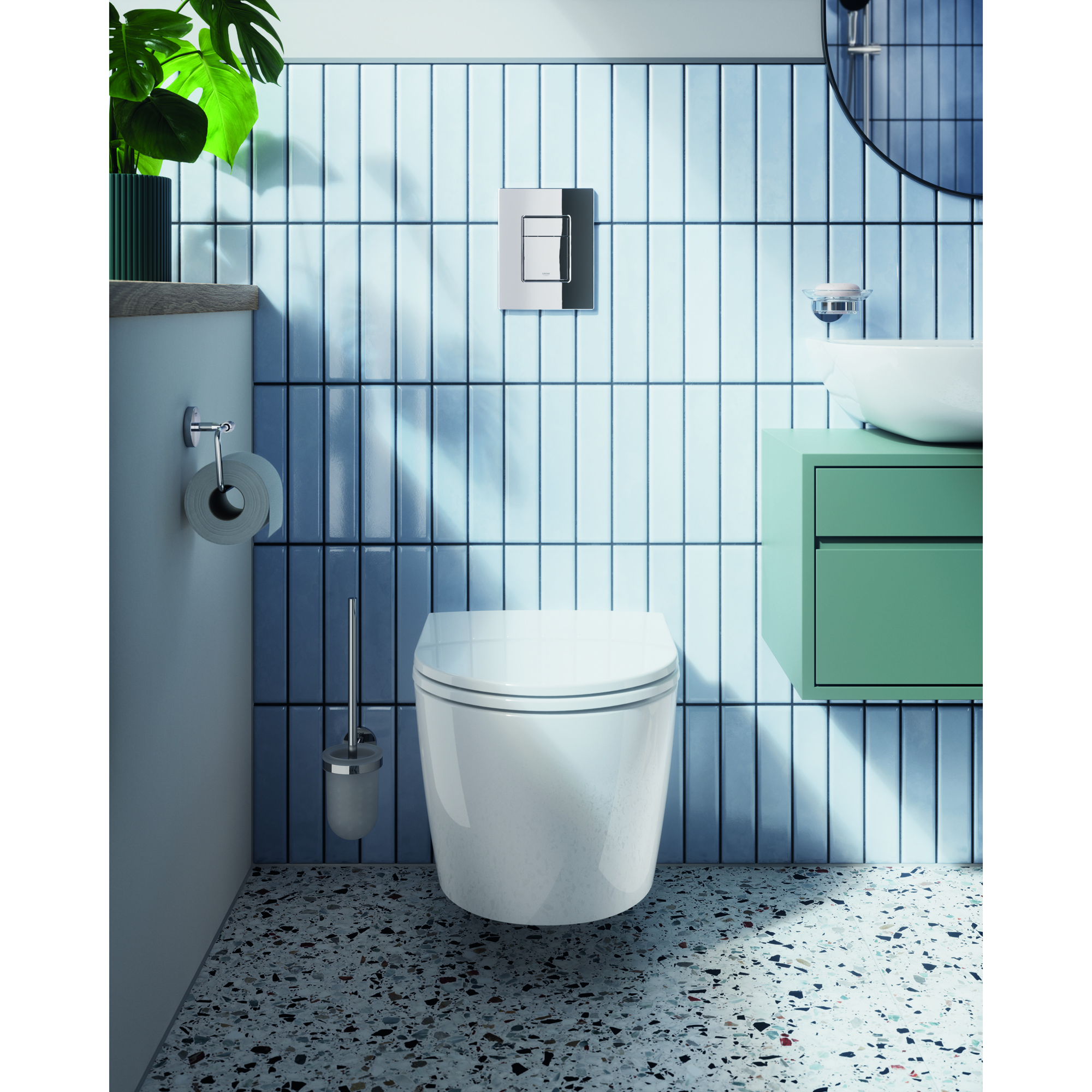 Vägghängd Toalettstol Grohe Solido Start Round 5in1