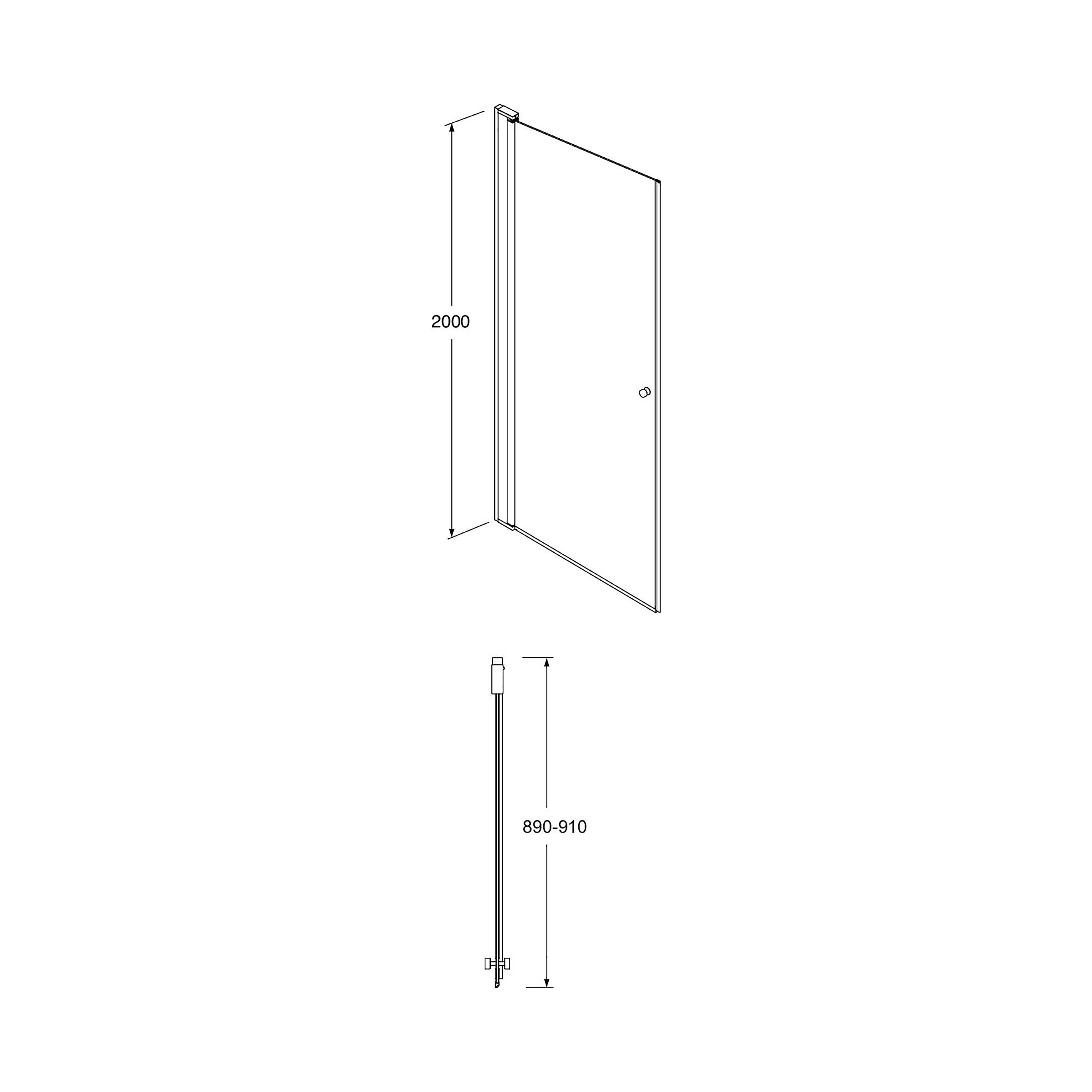 Duschdörr Gustavsberg Square
