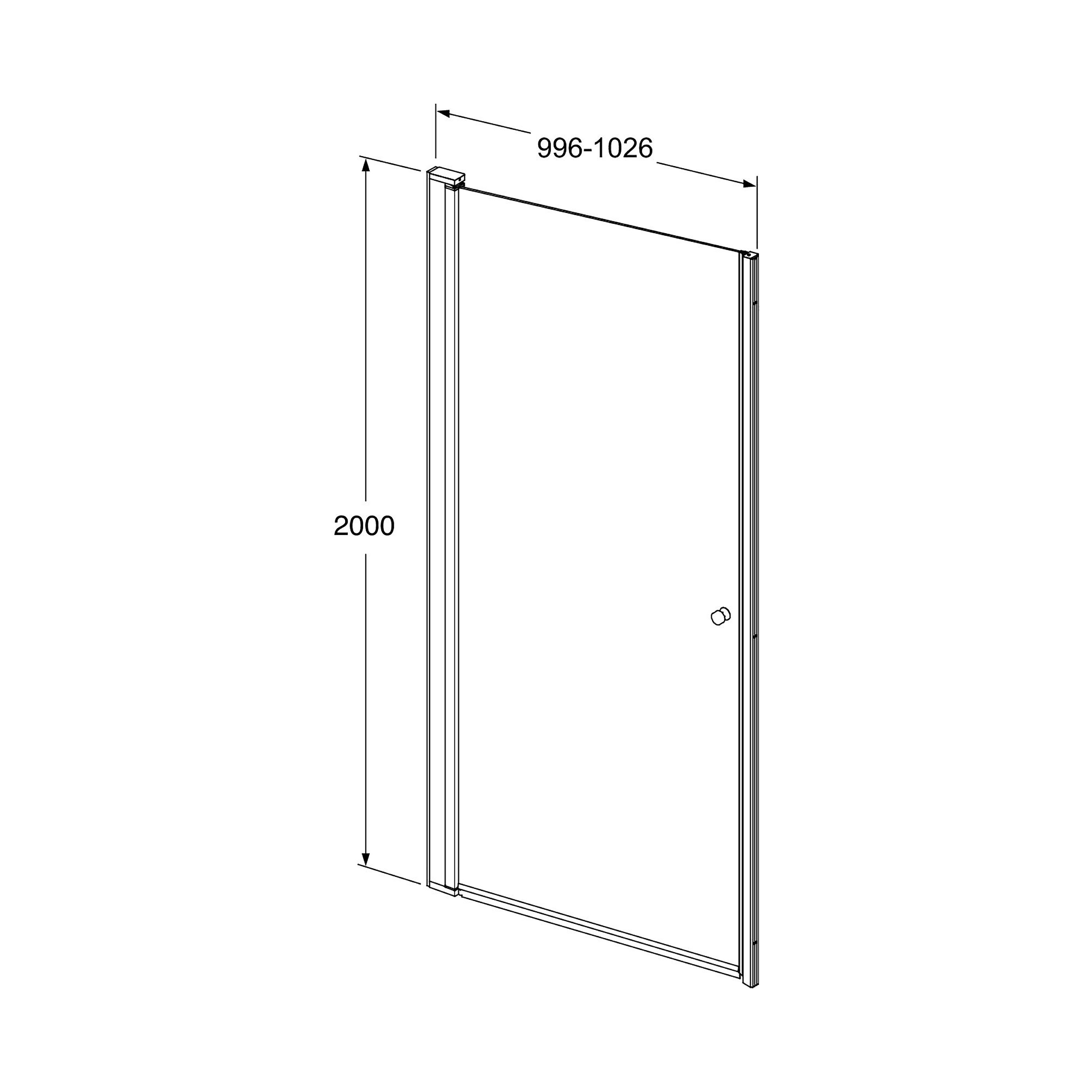 Duschdörr Gustavsberg Square Nisch