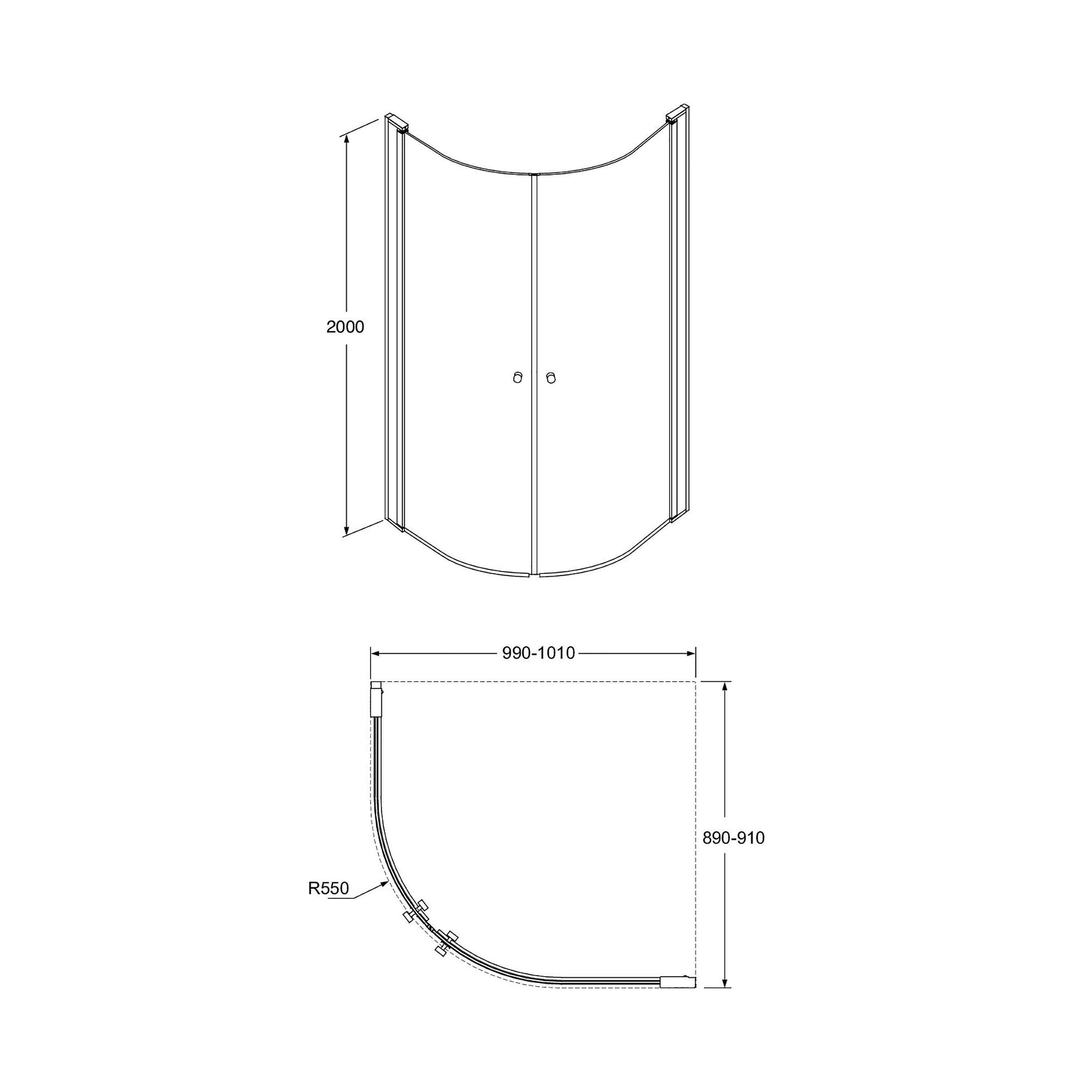 Duschhörn Gustavsberg Round