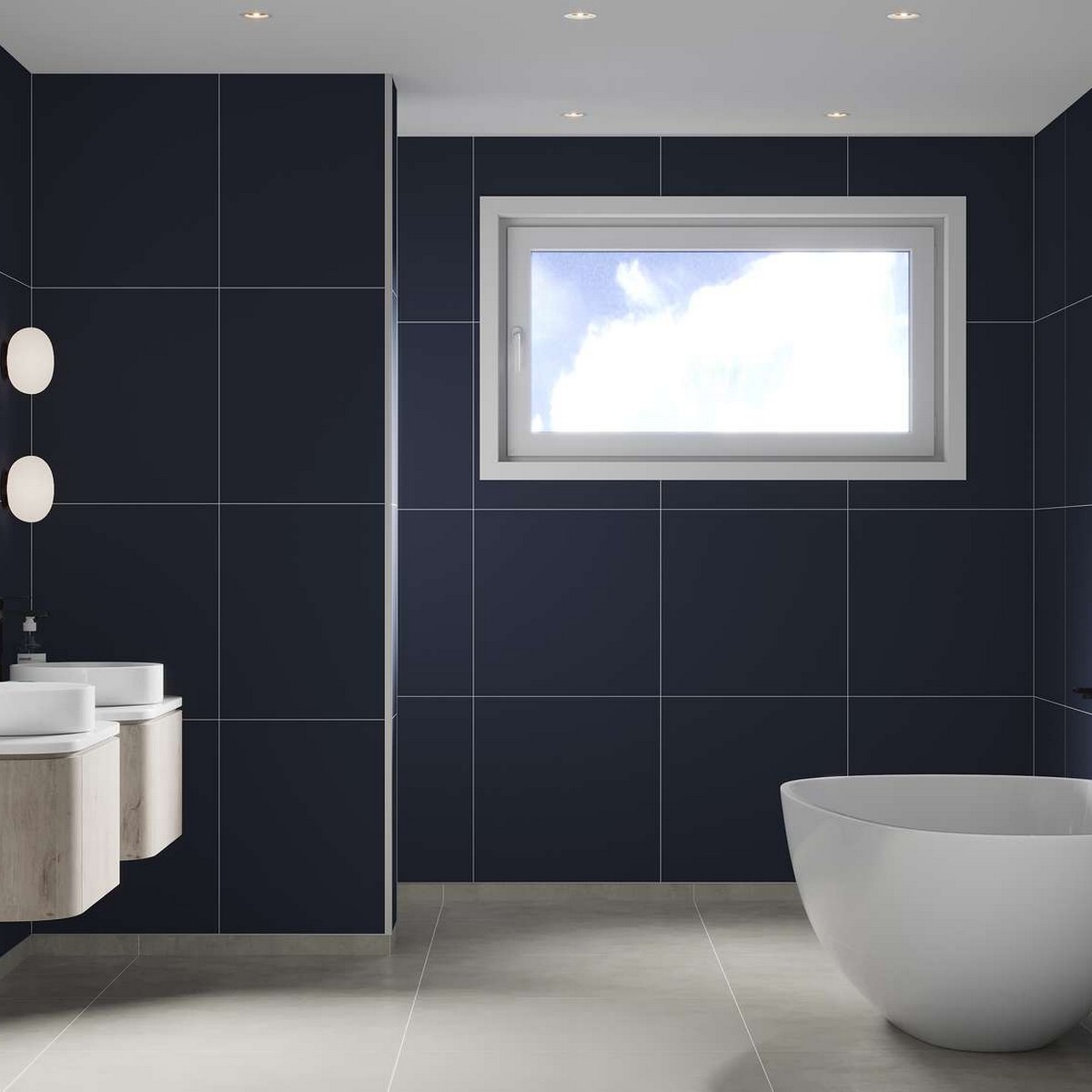 Baderomspanel Fibo 5230-M6060 Smokey Blue