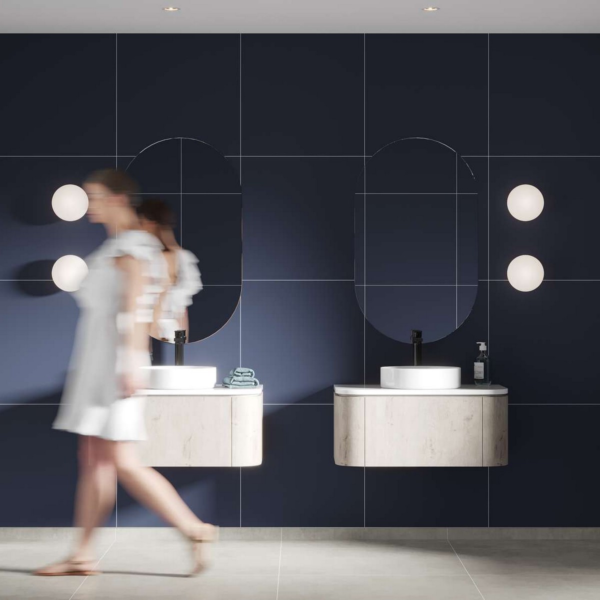 Baderomspanel Fibo 5230-M6060 Smokey Blue