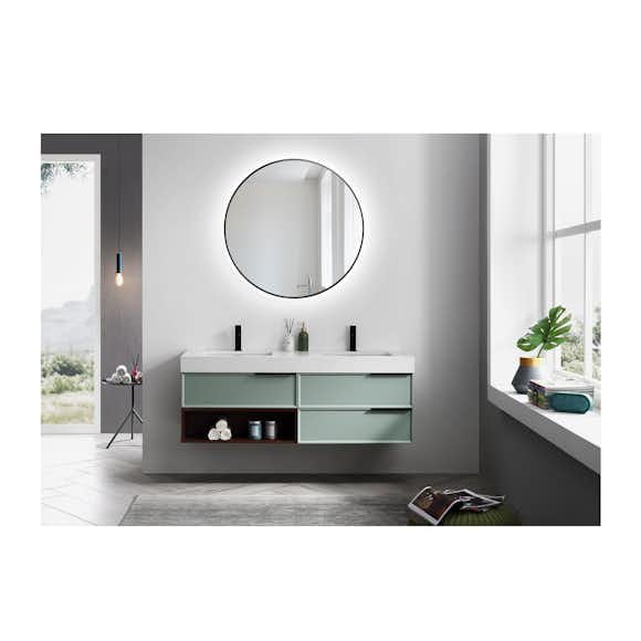 spegel bathlife spira med led belysning