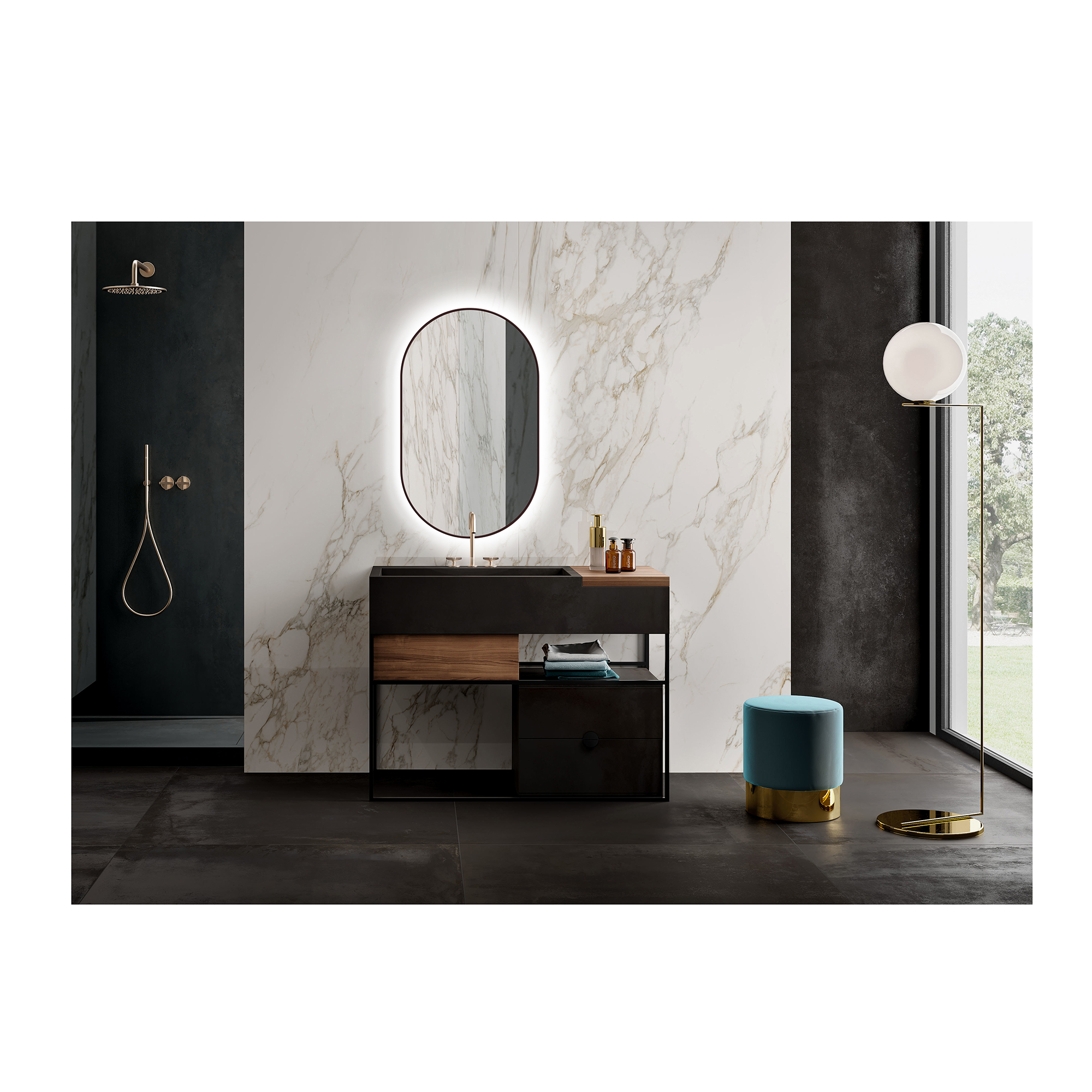 Spegel Bathlife Nöja med LED Belysning