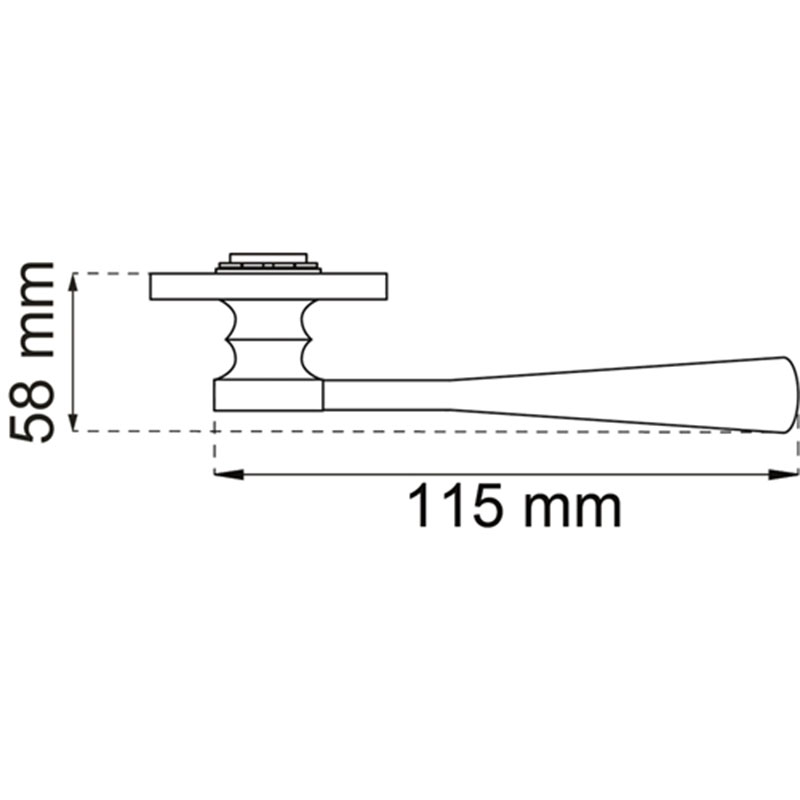 Innerdørvrider Habo A9673