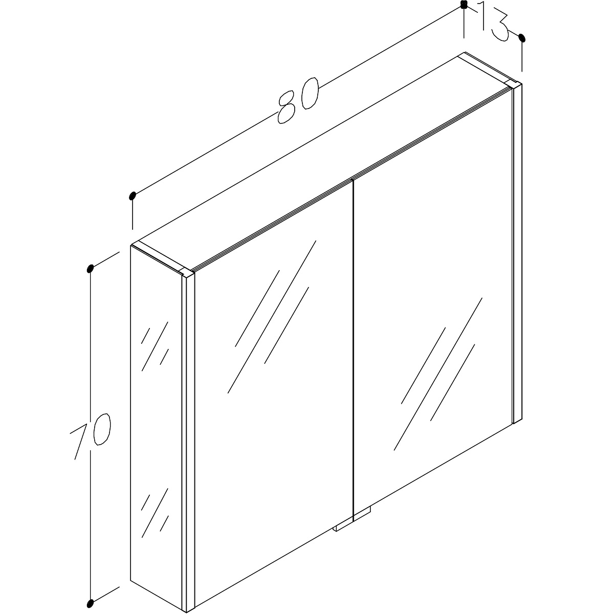 Speilskap Korsbakken Big Universal