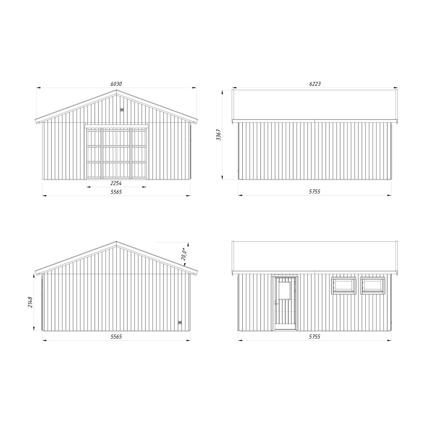 Garasjebod Palmako Andre 32,1 m2 uten Port