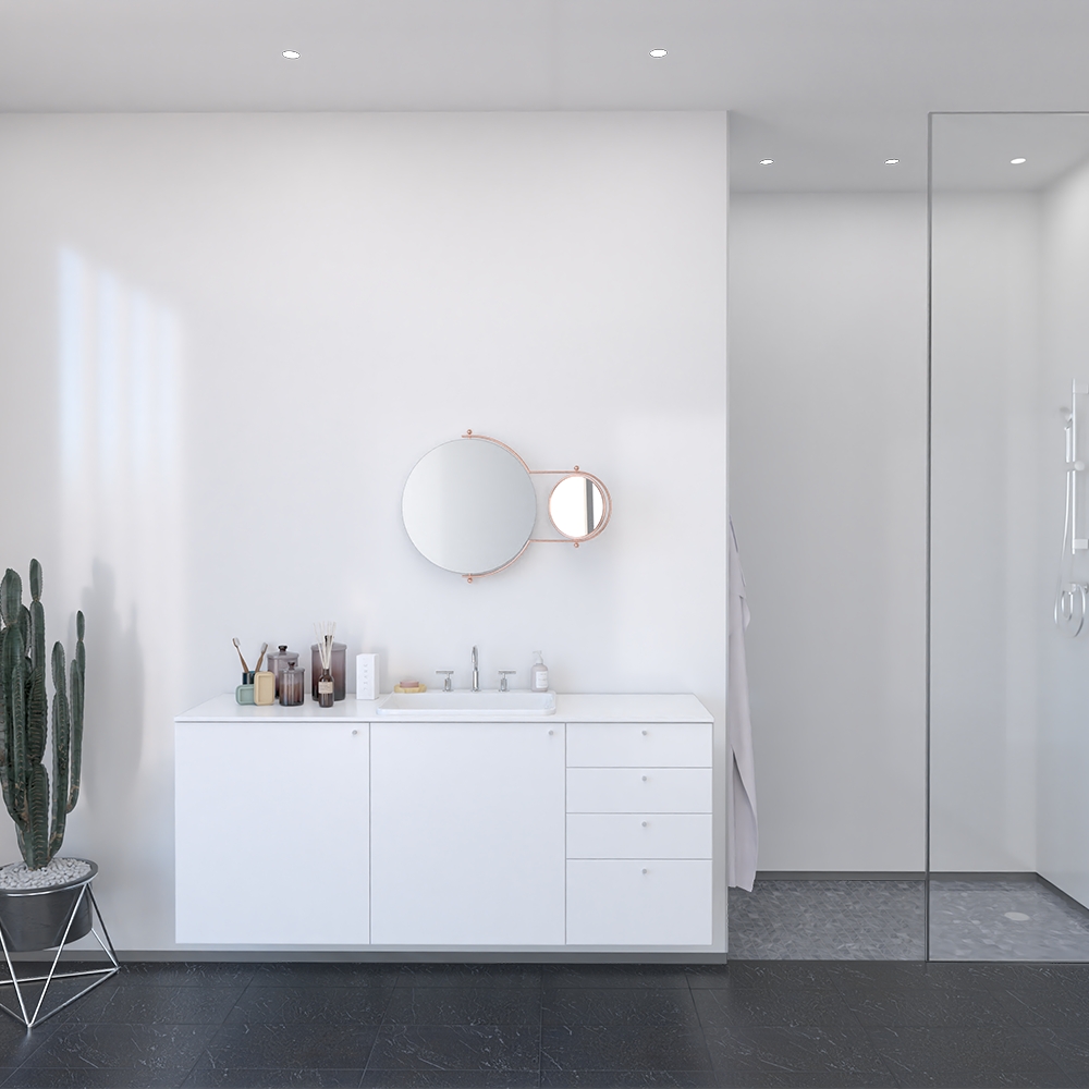 Baderomspanel Fibo 1091-L00 Rhodos White