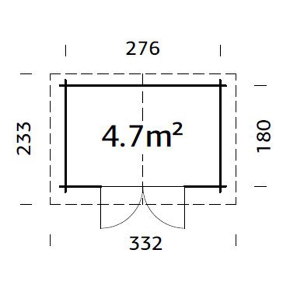 Hytte Palmako Valentine 5,0 m2