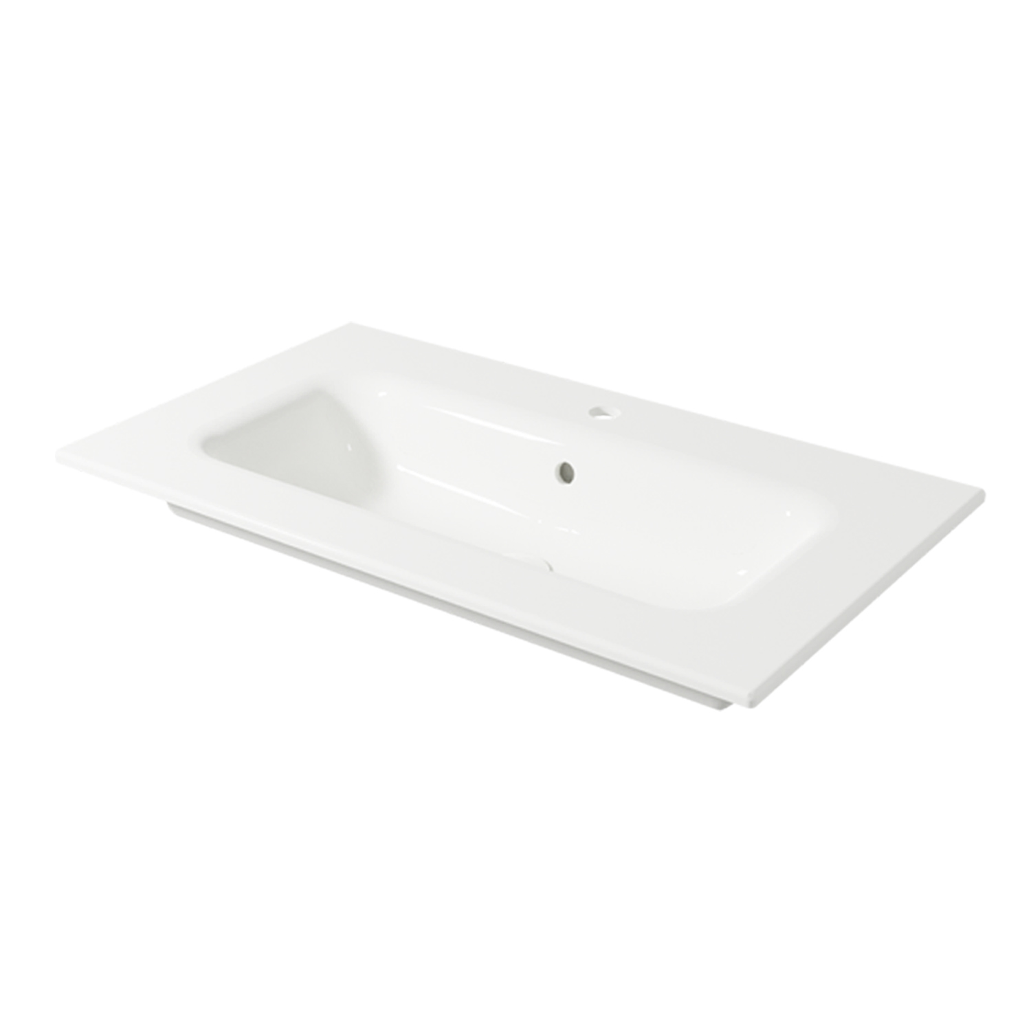 Enkelhandfat Miller Badrum Edge Porslin | badrum - handfat-och-tvattstall - enkelt-handfat | KakelKungen