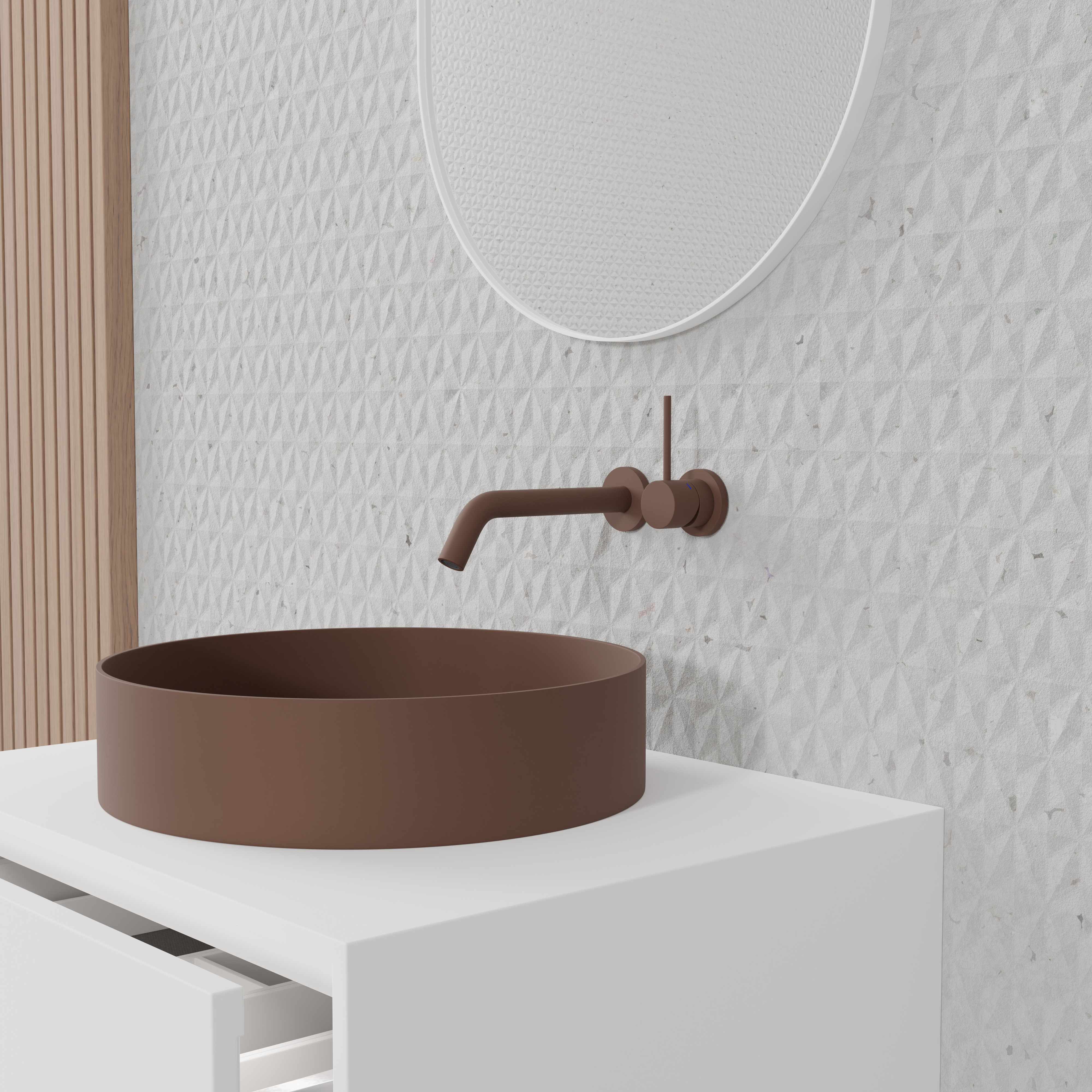 Tvättställsblandare Scandtap Steel Harmonized 1 för Inbyggnad