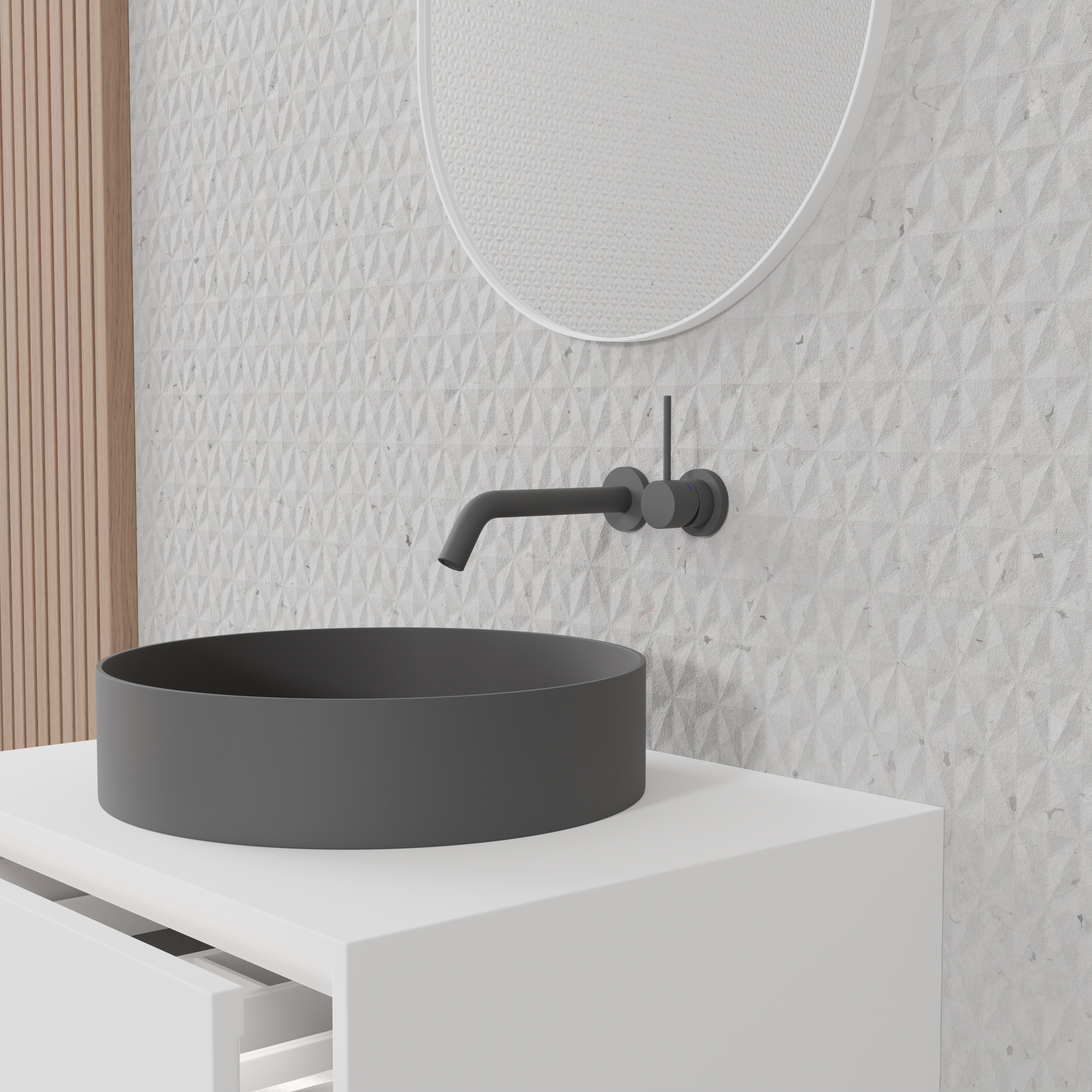 Tvättställsblandare Scandtap Steel Harmonized 1 för Inbyggnad