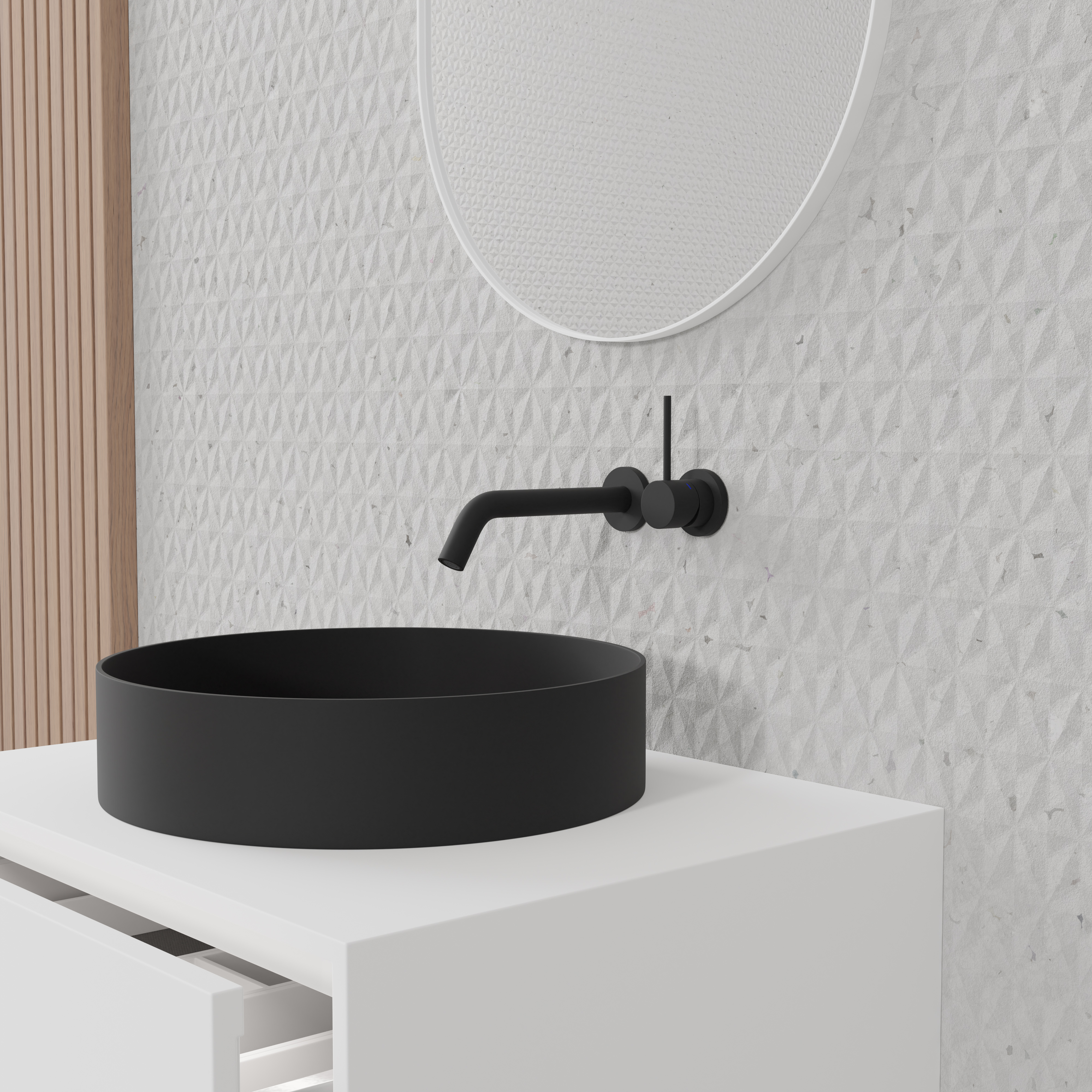 Tvättställsblandare Scandtap Steel Harmonized 1 för Inbyggnad