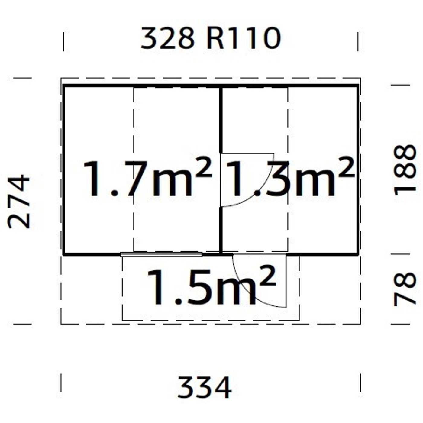 Sauna Palmako Anette 3,0 + 1,5