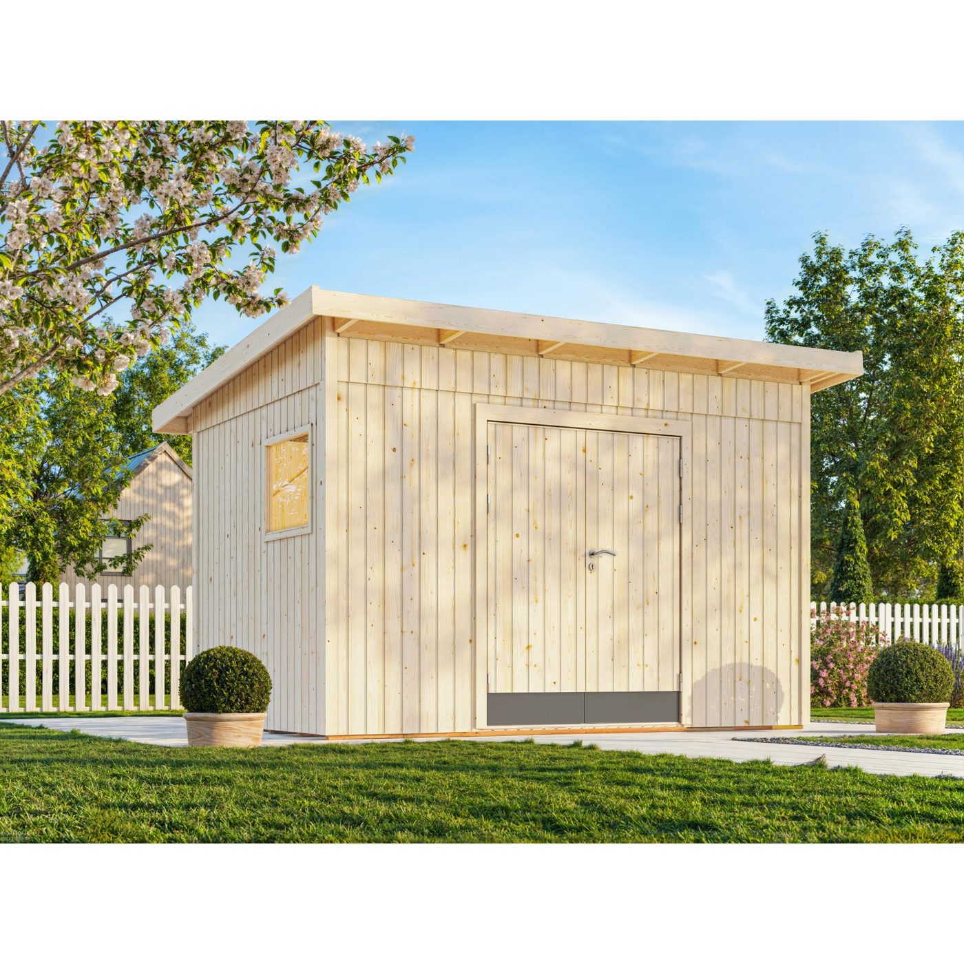 Lagerbod Palmako Stig 8,4 m2 (inv. 8,2 m2) Ubehandlet