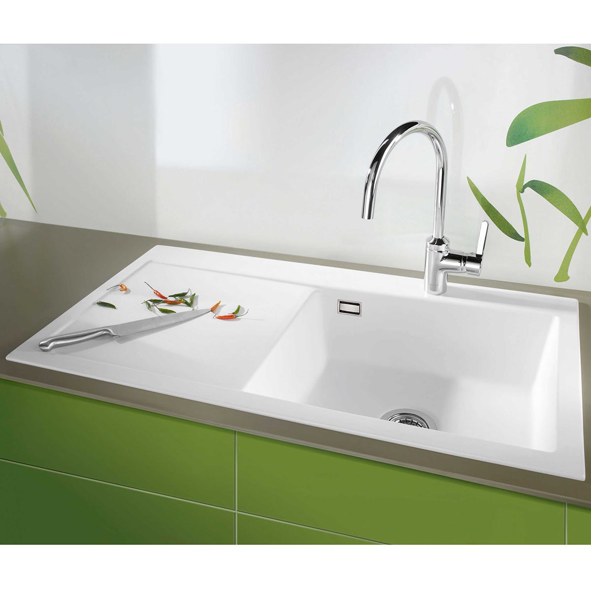 Oppvaskbenk Lavabo Mera 100 SL Keramikk