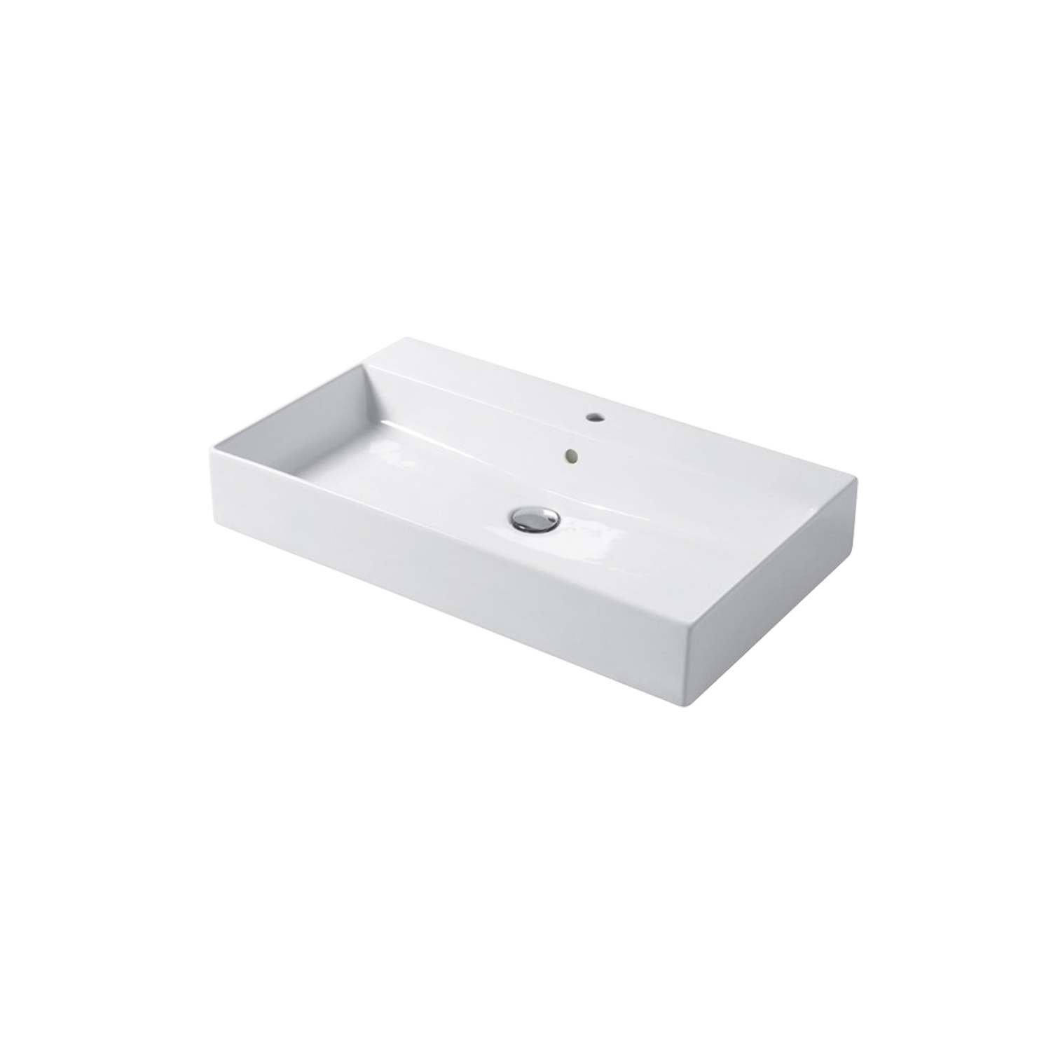 Enkelhandfat Miller Badrum Bloc Porslin | badrum - handfat-och-tvattstall - enkelt-handfat | KakelKungen