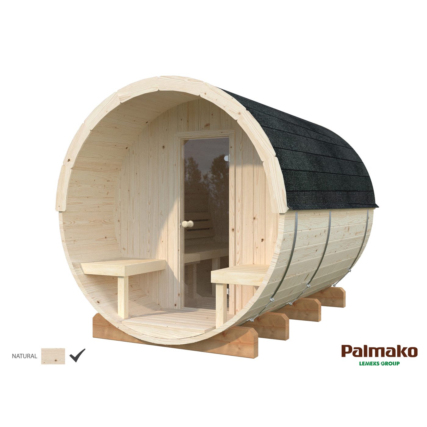 Badstuhus Palmako Anita 1,6 + 0,7 m2