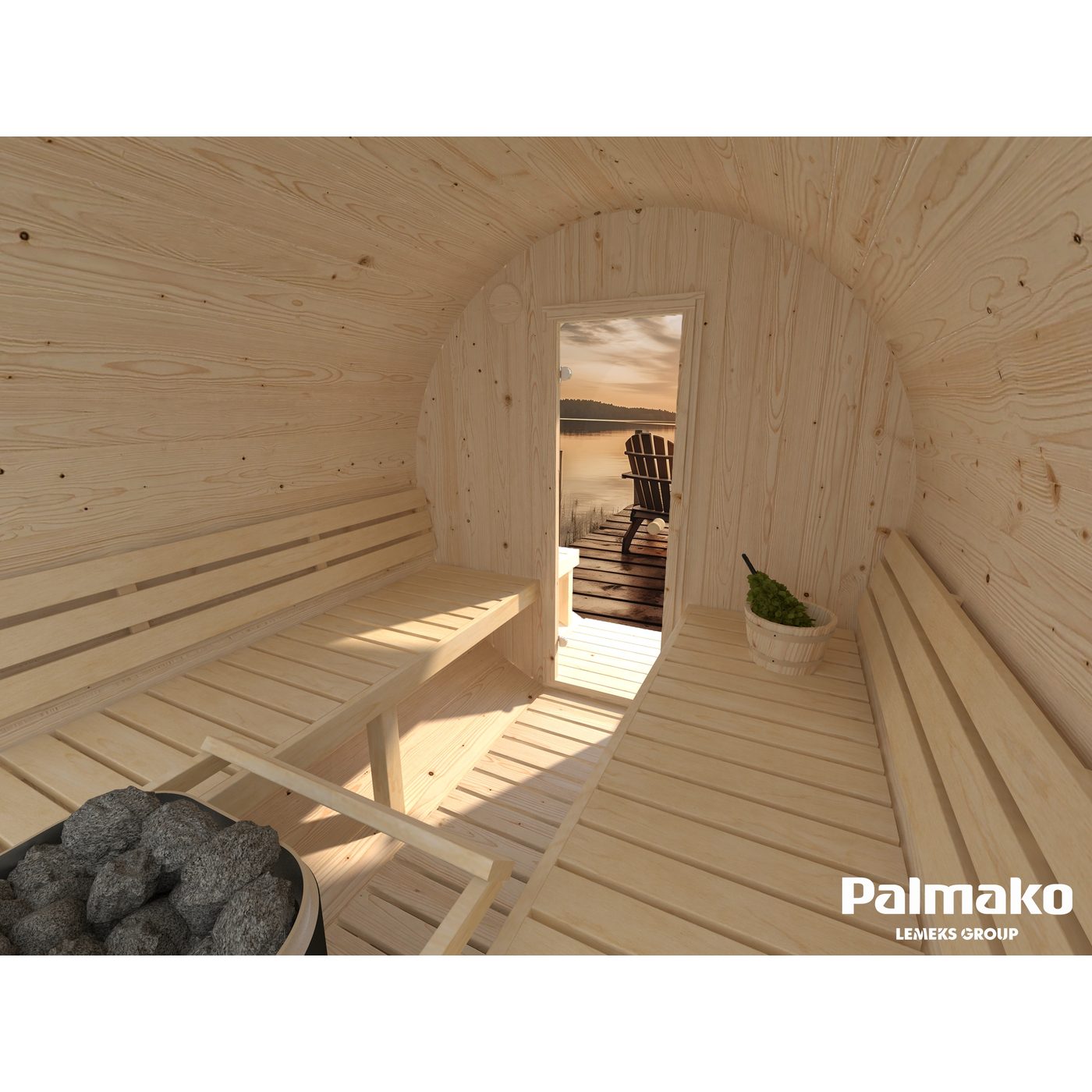 Badstuhus Palmako Anita 1,6 + 0,7 m2