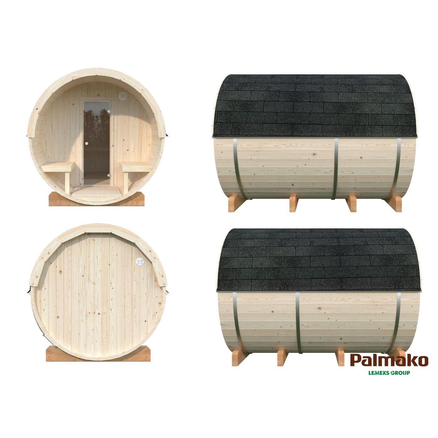 Badstuhus Palmako Anita 1,6 + 0,7 m2