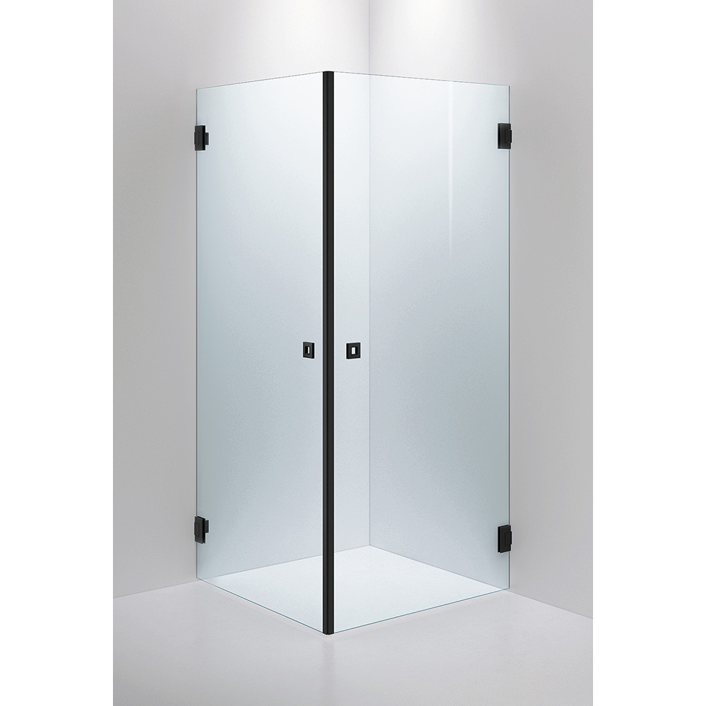 Duschhörn INR Arc 12 Måttanpassad Glas: Klarglas, Profil: Svart