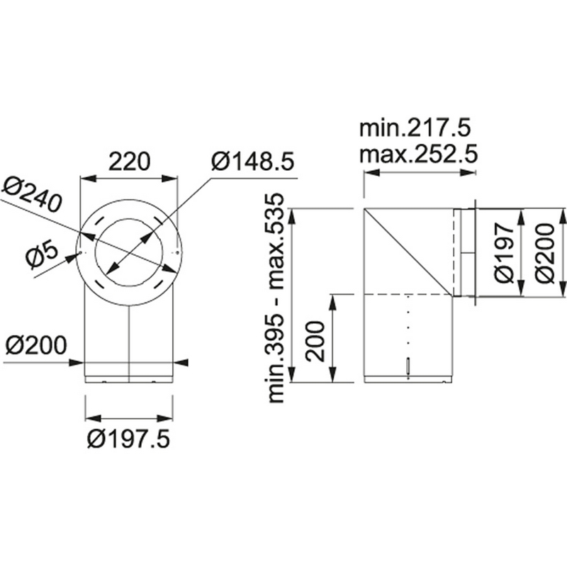 Franke Smart Deco Rund Skorstein