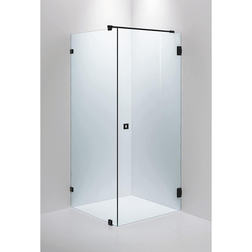 Duschhörn INR Arc 13 Måttanpassad Glas: Klarglas, Profil: Svart
