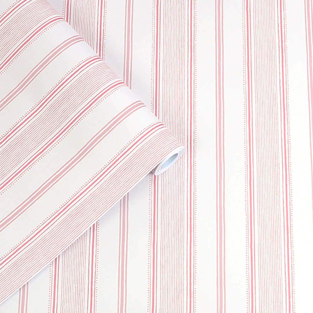 Tapet Laura Ashley Heacham Stripe Rosa