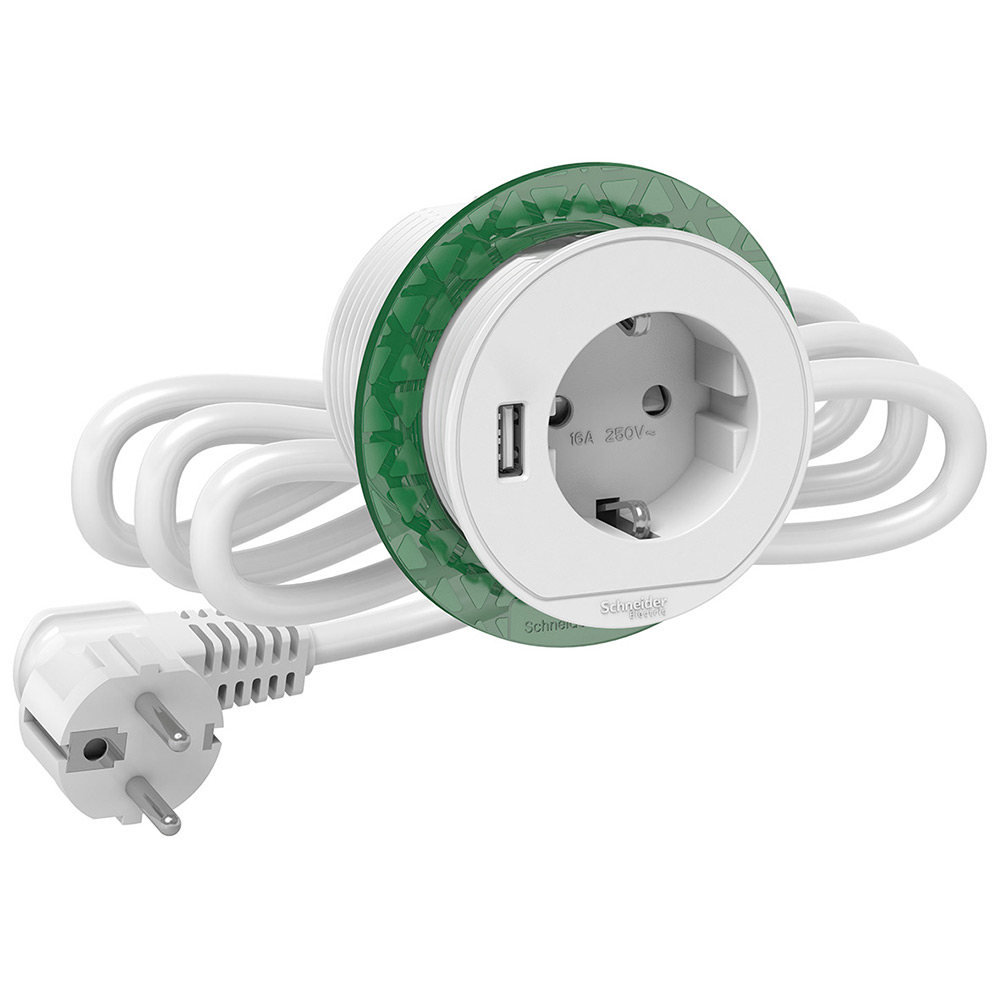Bordenhet Schneider Electric Unica System+ USB-A