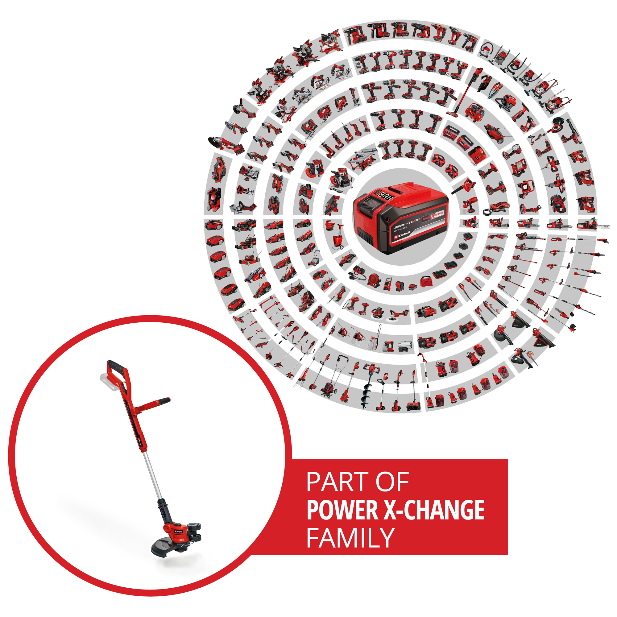Gresstrimmer Einhell GE-CT 36/30 Li E-Solo uten Batteri