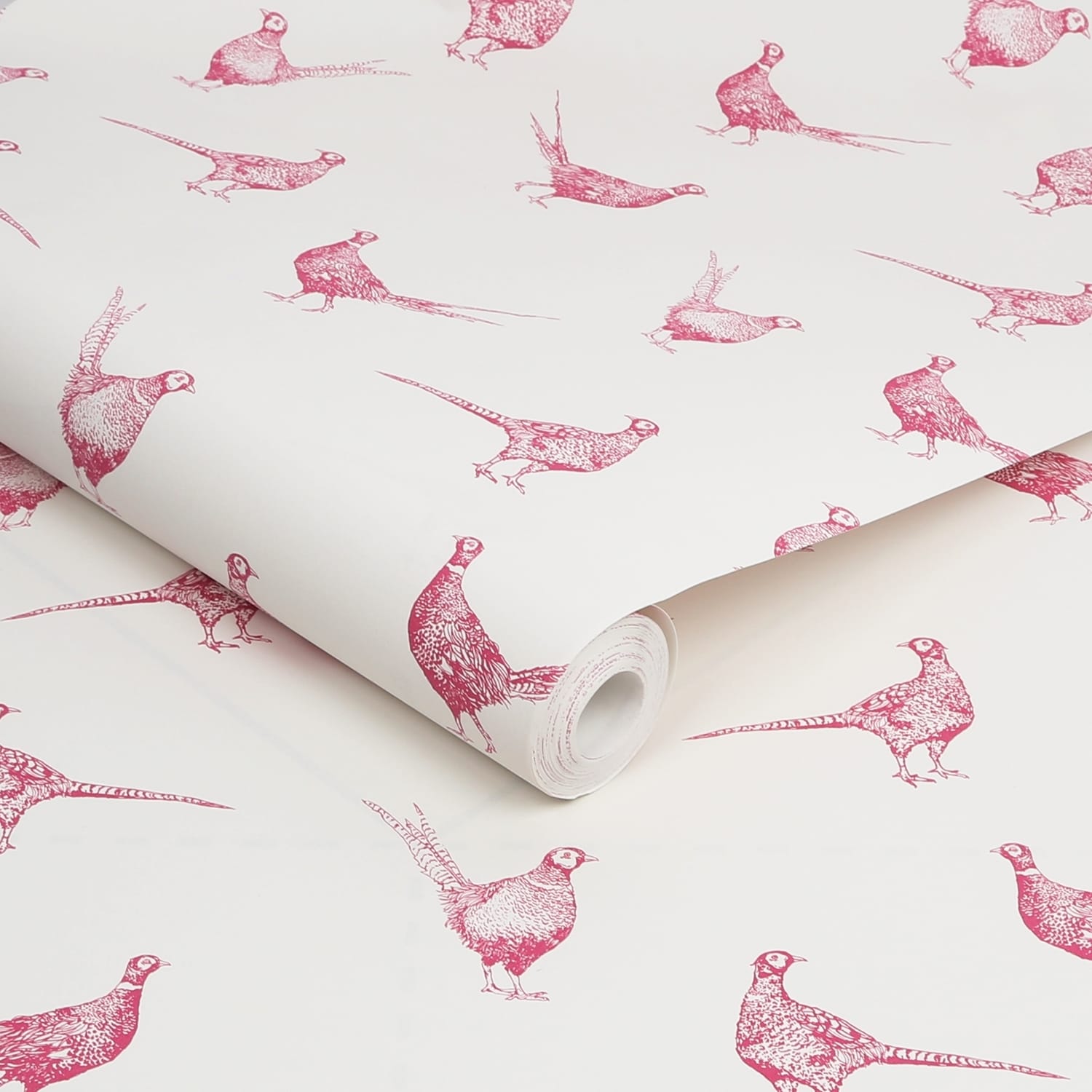 Tapet Joules Flirty Pheasants Truly Pink