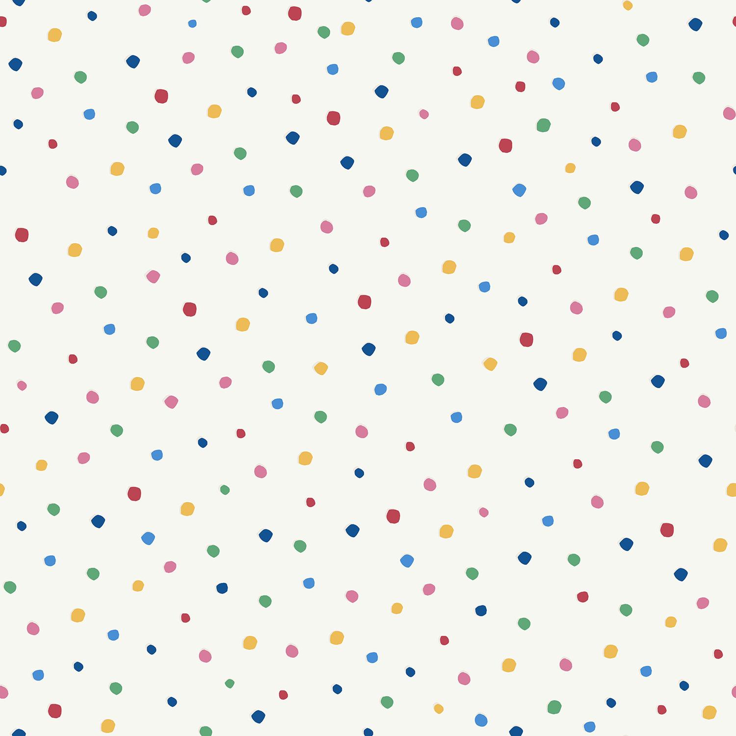 Tapet Joules Lynx Multi Spot White/ Rainbow