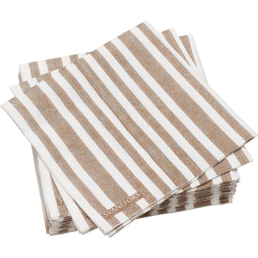 Pappersservett Svanefors Alba Brun