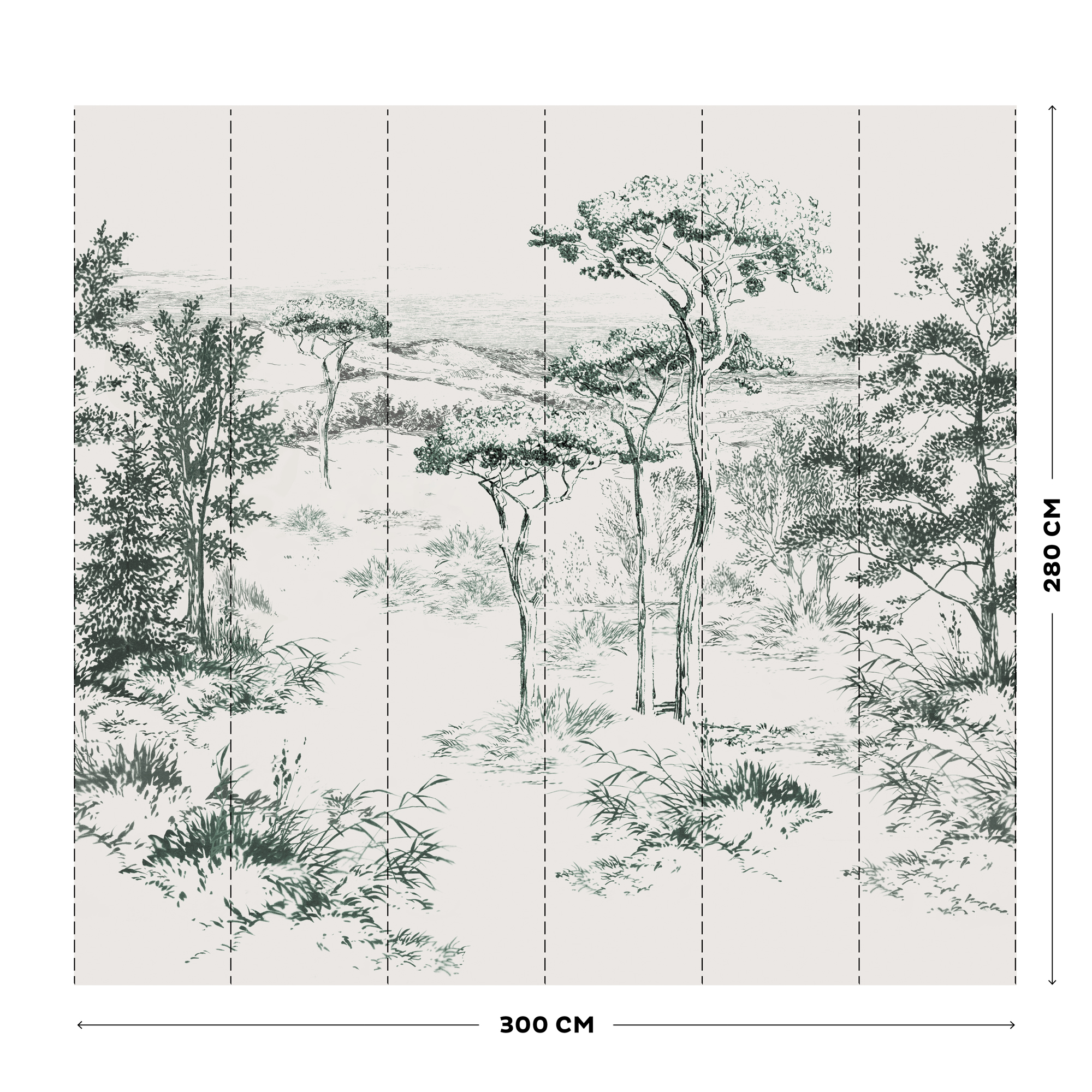 Fototapet Art For The Home Jaxx 300x280 cm