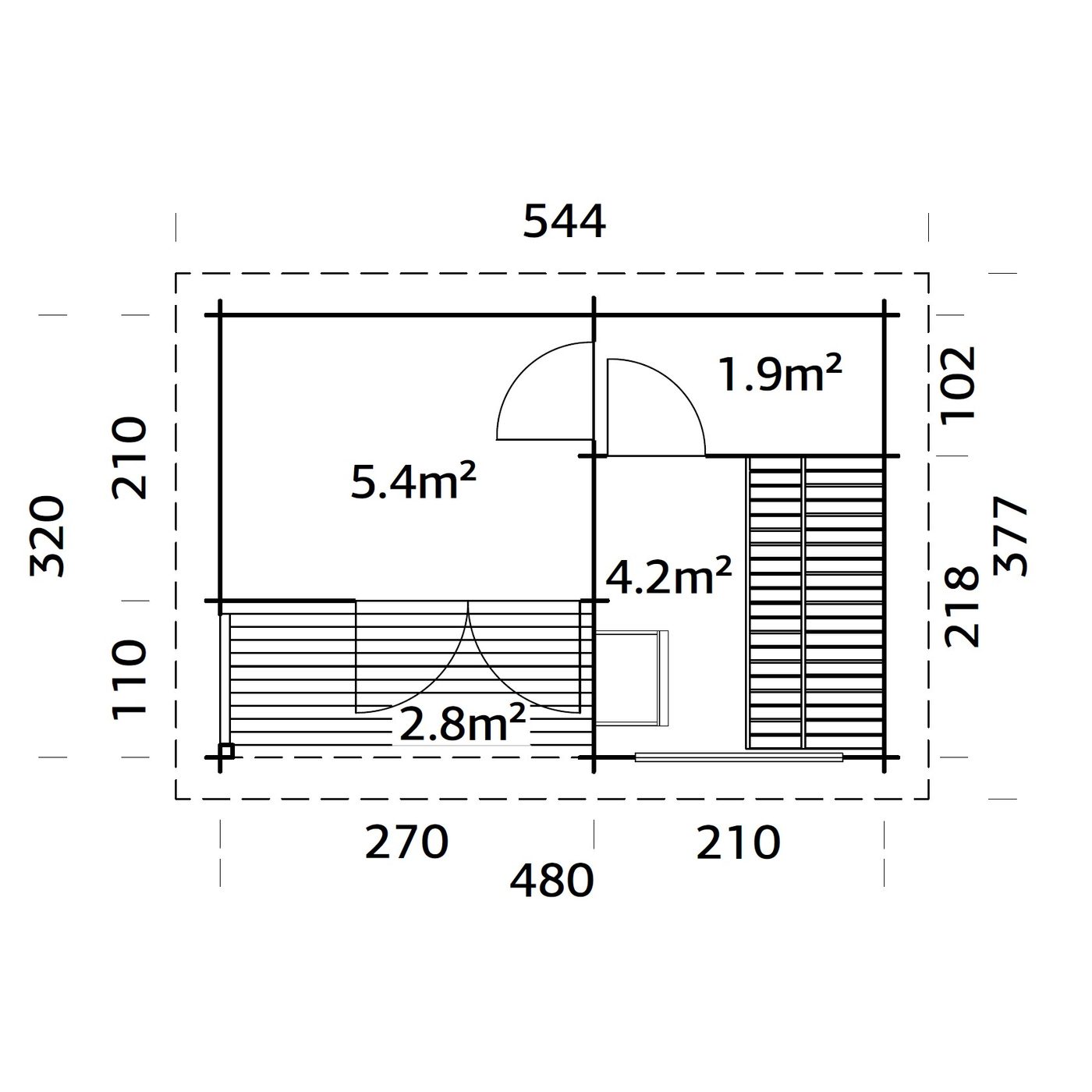 Badstue Palmako Sanna 11,5 M2