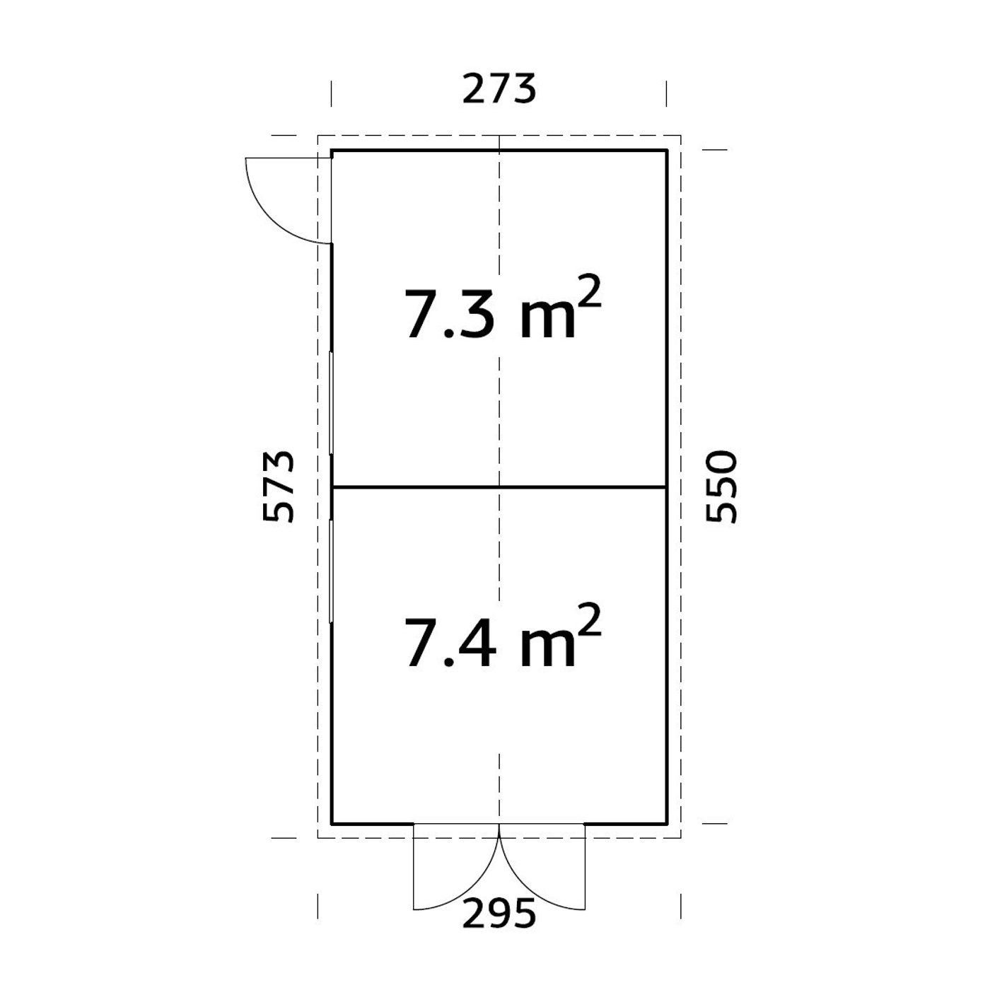 Redskapsbod Palmako Dan 14,2 m2