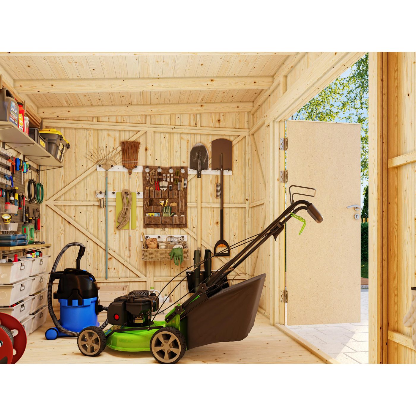 Lagerbod Palmako Stig 8,4 m2 (inv. 8,2 m2) Ubehandlet