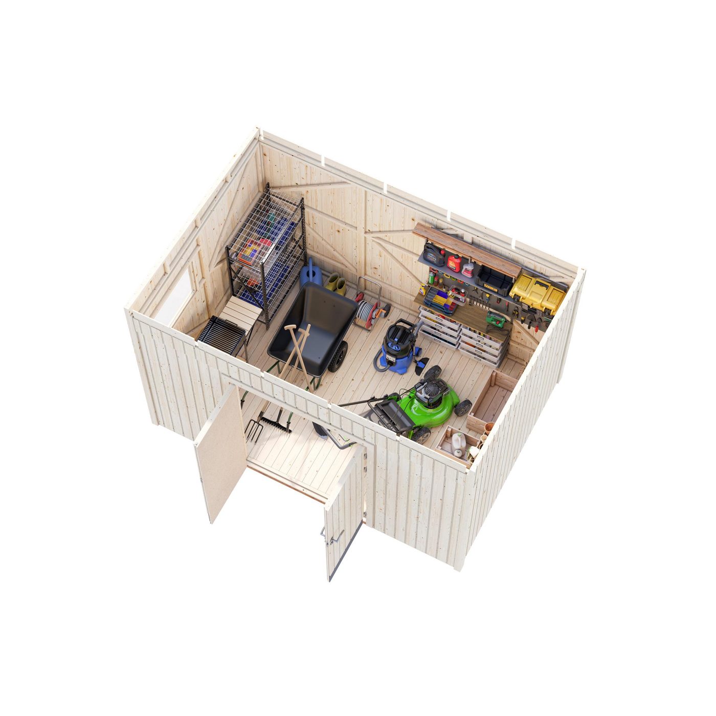 Lagerbod Palmako Stig 8,4 m2 (inv. 8,2 m2) Ubehandlet