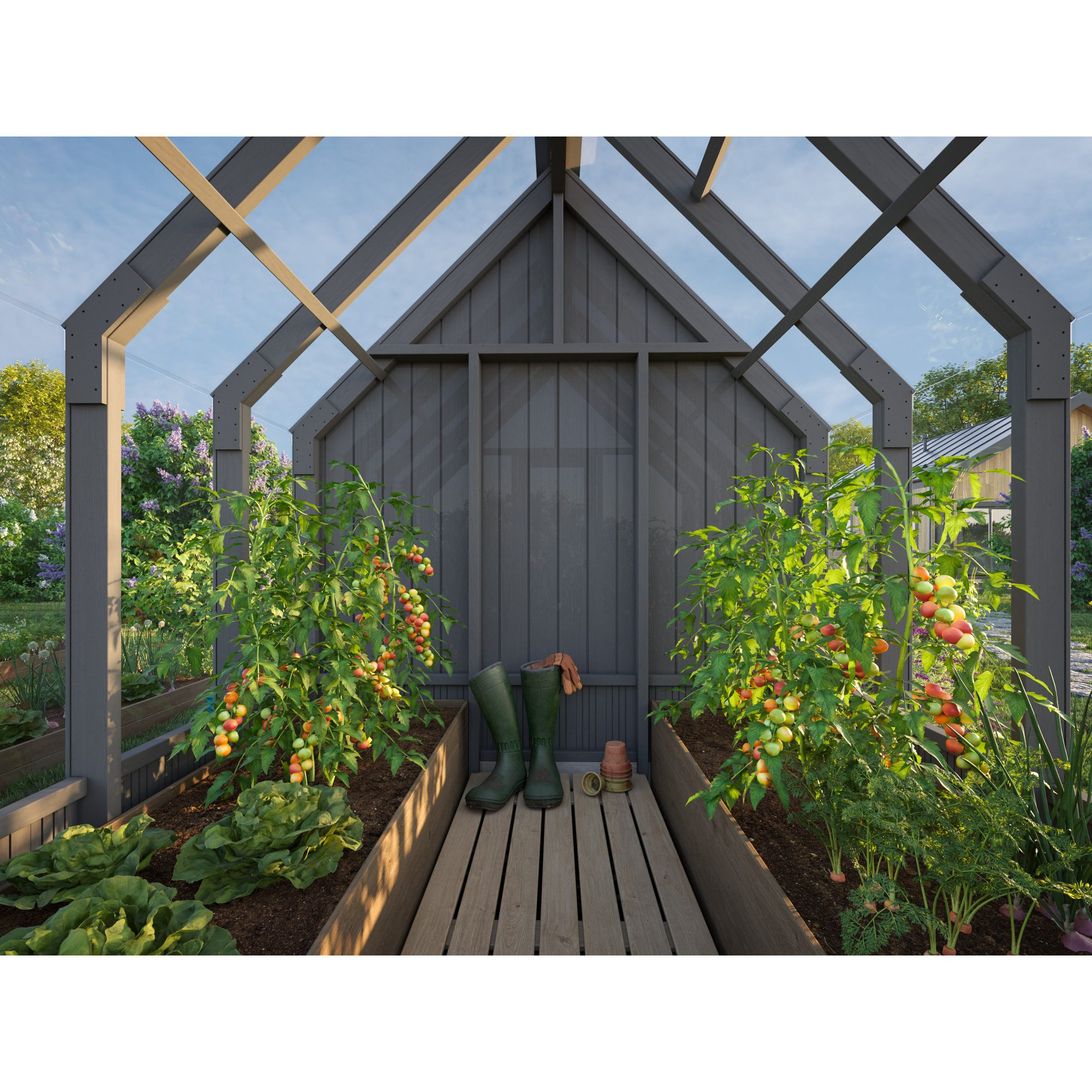 Bod Palmako Emilia 4,0 M2 Gråmalt RAL 7016