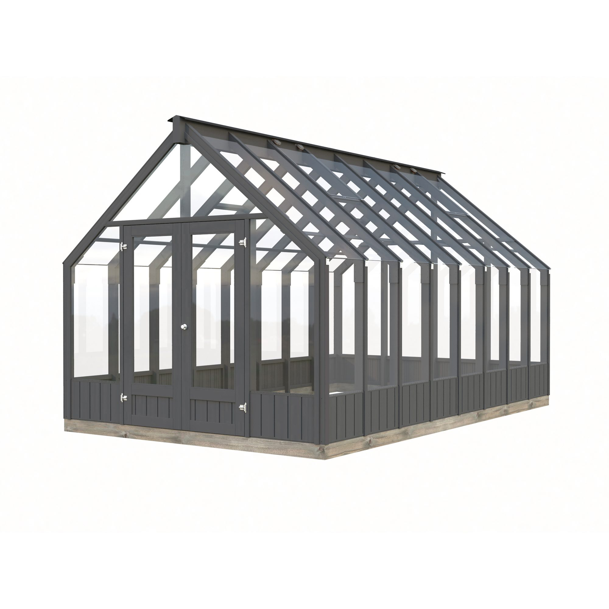 Drivhus Palmako Emilia 13,8 M2 Gråmalt