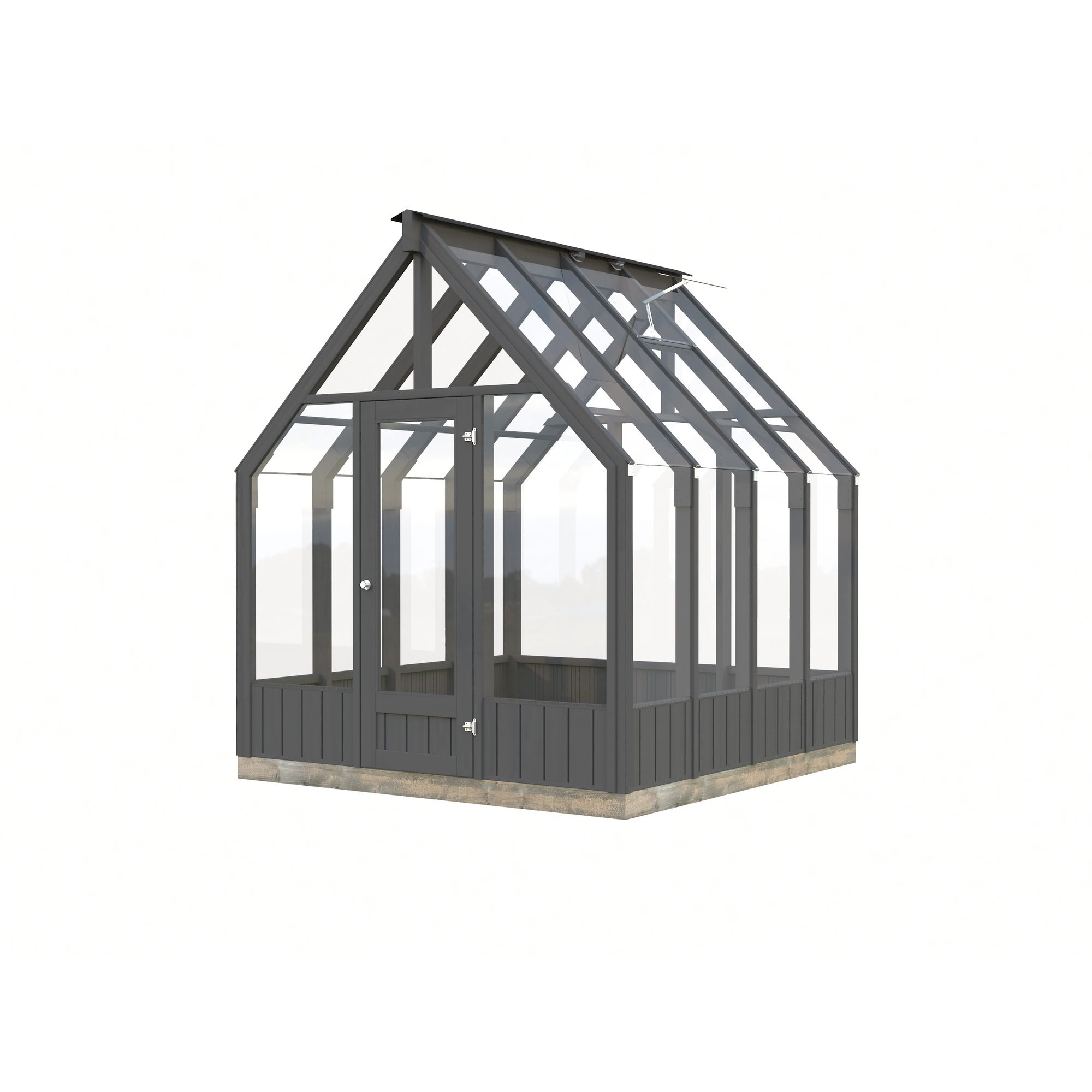 Drivhus Palmako Emilia 5,4 M2 Gråmalt