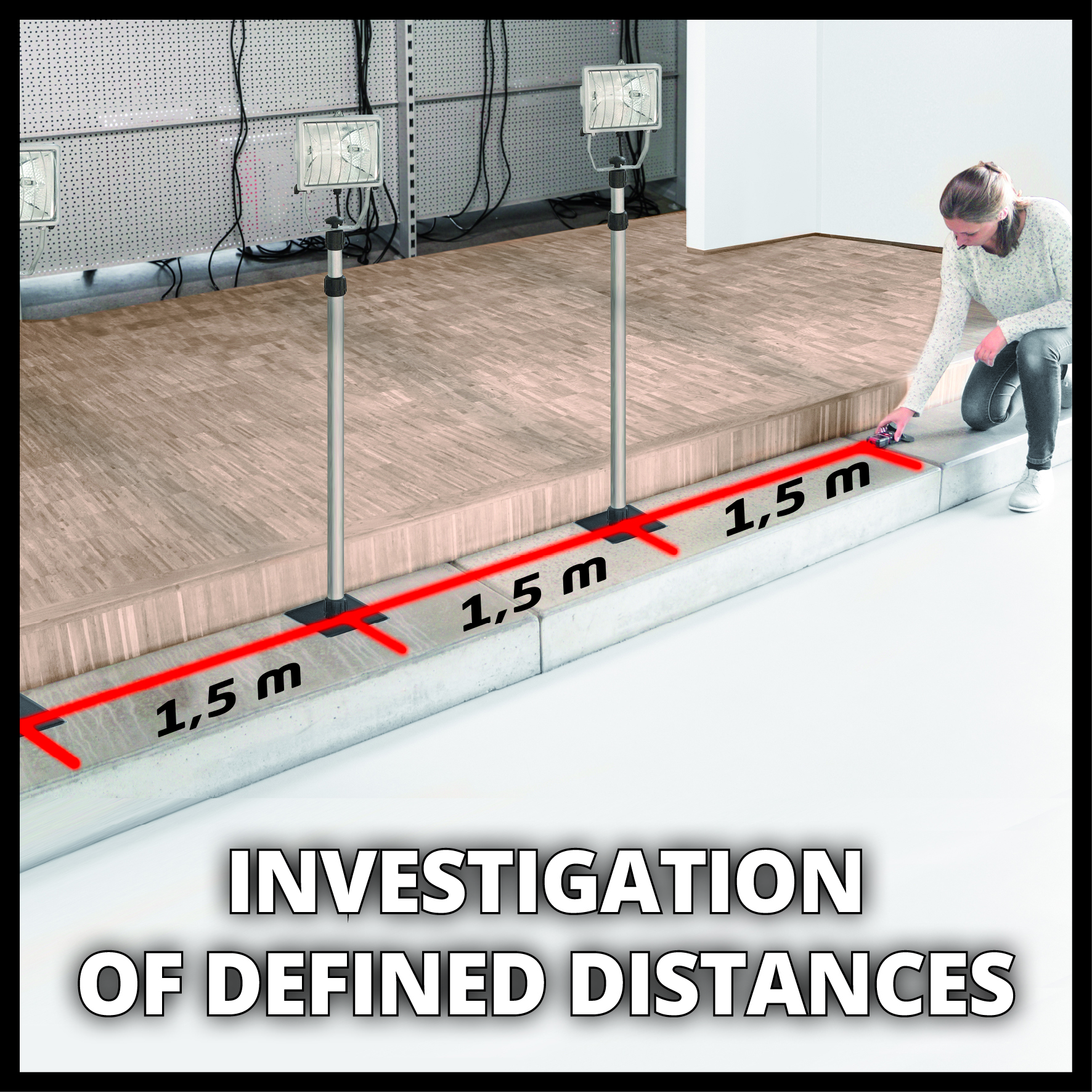 Laseravstandsmåler Einhell TC-LD 50