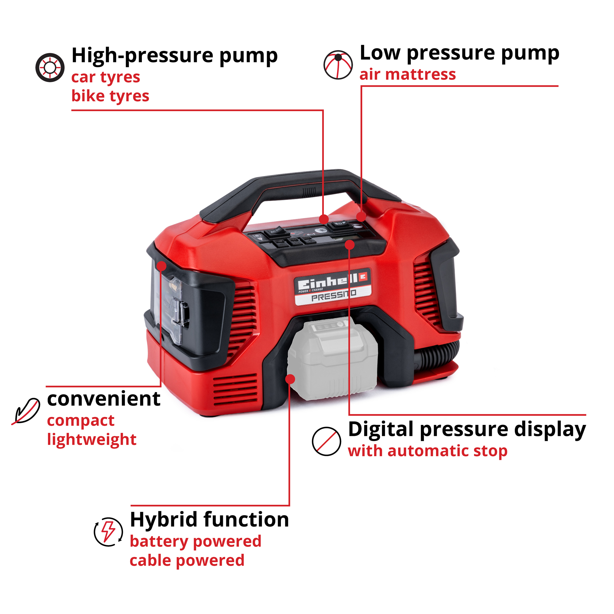 Hybrid-Kompressor Einhell PRESSITO