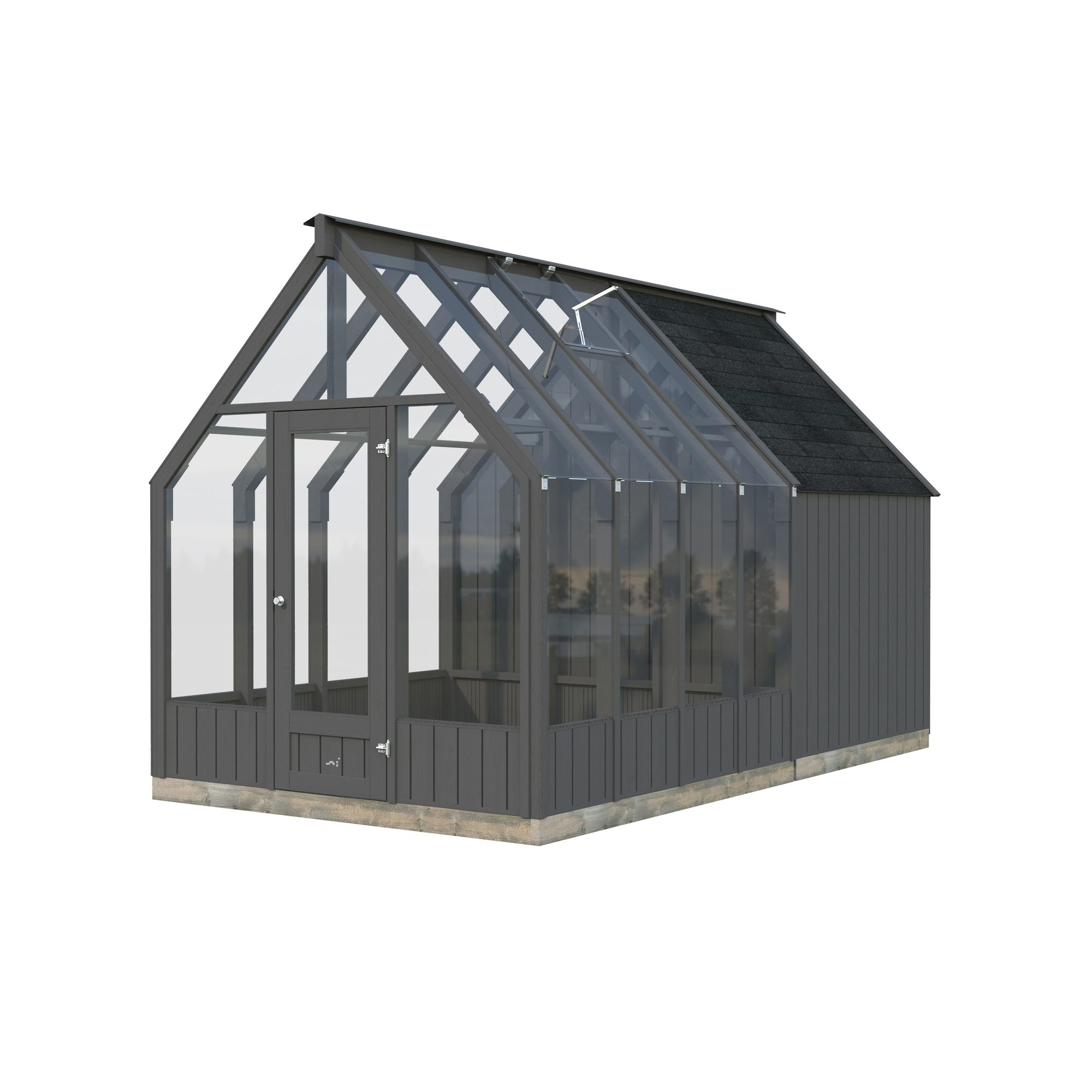 Drivhus Palmako Emilia 10,2 m² (inv. 5,4+4,0 m²)